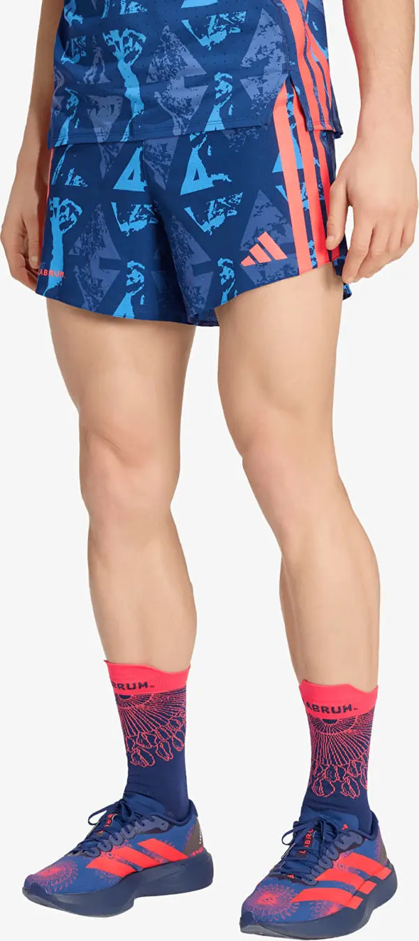 adidas Performance Kratke hlače adidas Adizero Labrum Gel Pocket Shorts Dark Blue/ Lucid Red L