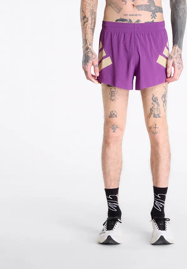 adidas Performance Kratke hlače adidas Adizero Road To Records Split Shorts Tribe Purple S