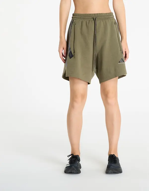 adidas Performance Kratke hlače adidas Basketball Spacer Shorts UNISEX Olive Strata S