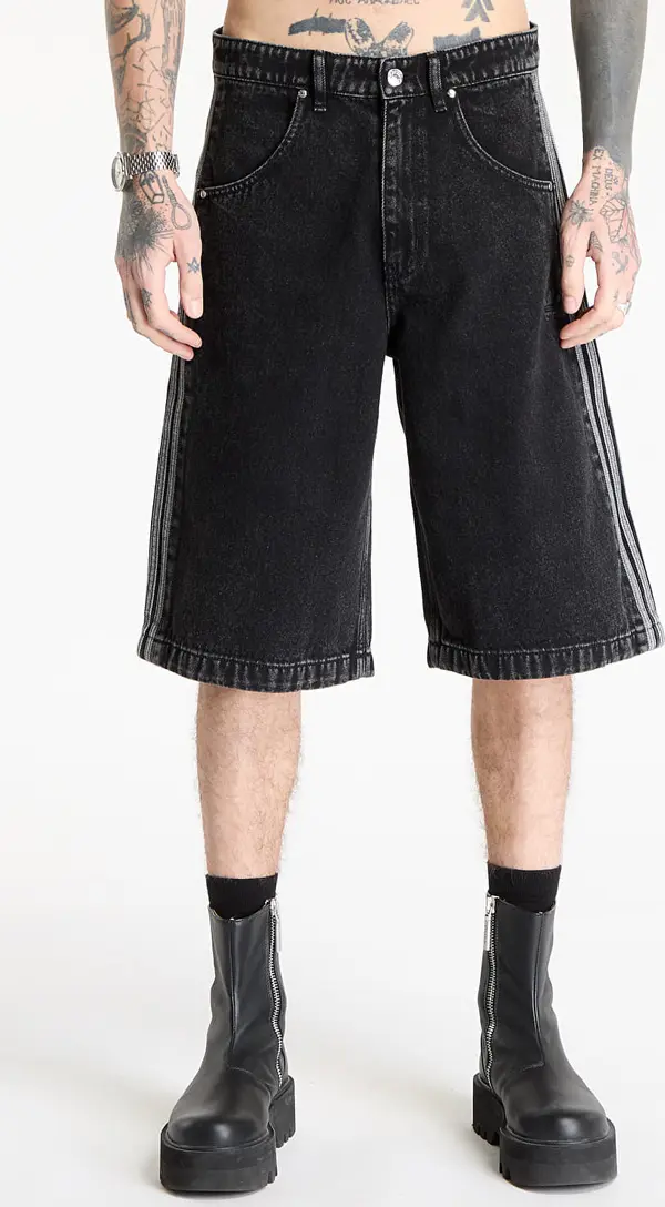 adidas Originals Kratke hlače adidas Firebird Adicolor Denim Shorts True Black Denim 30