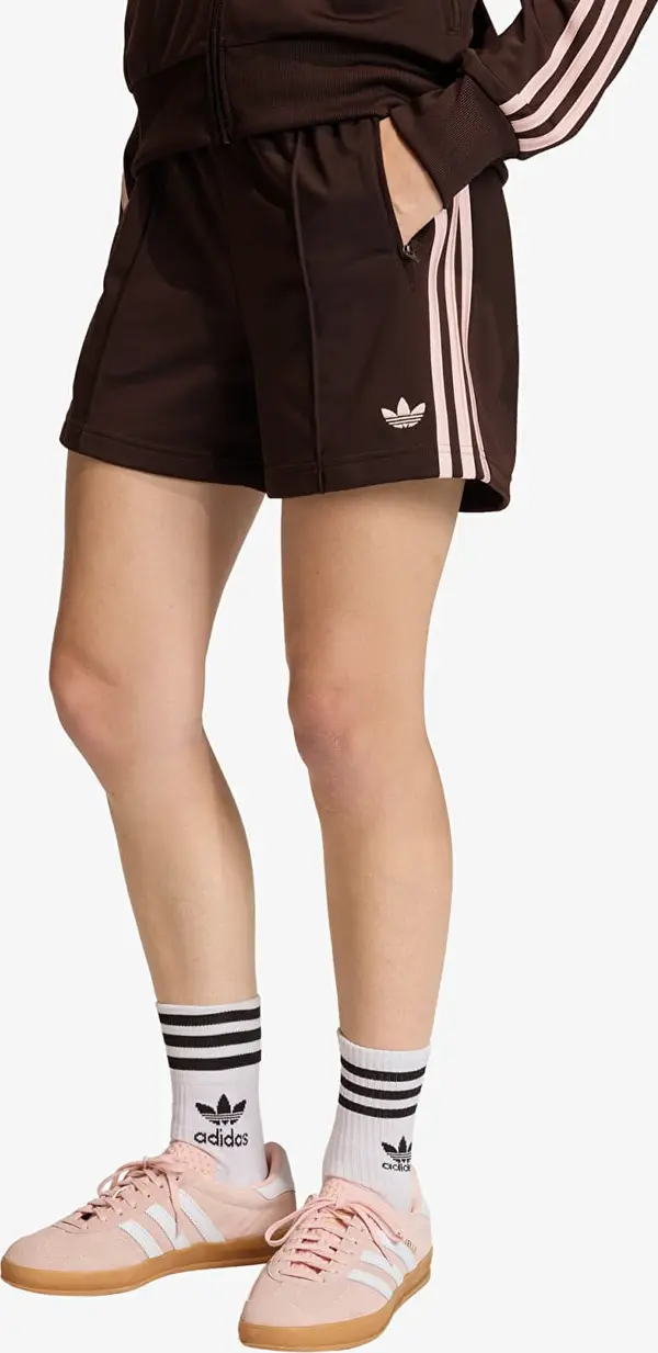 adidas Originals Kratke hlače adidas Firebird Classic Shorts Aurora Coffee/ Sandy Pink XL