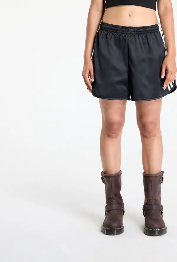 adidas Originals Kratke hlače adidas Originals Satin Shorts Ruffle 3-Stripes Black XL