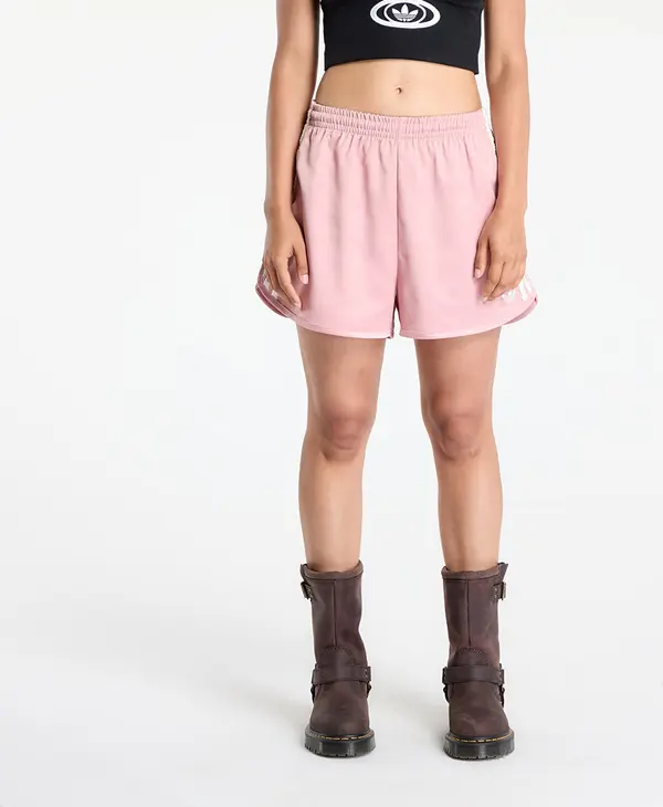 adidas Originals Kratke hlače adidas Originals Satin Shorts Ruffle 3-Stripes Wonder Mauve M