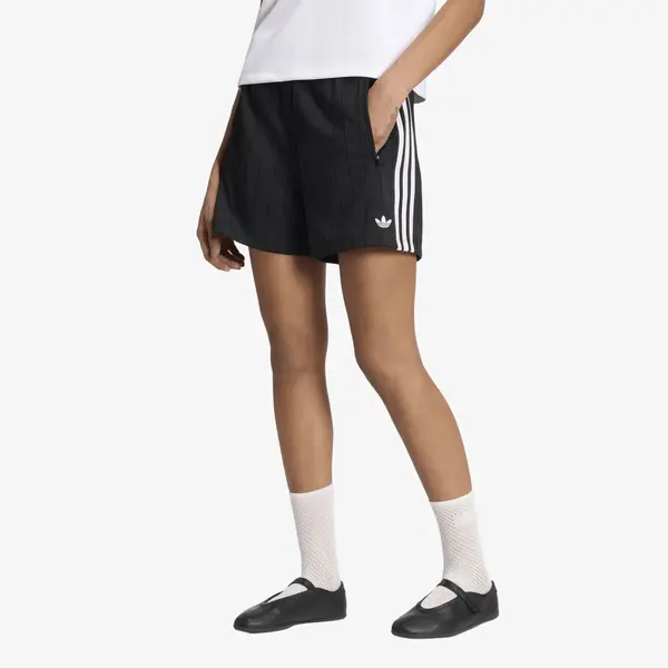 adidas Originals Kratke hlače adidas Pinstripe Firebird Shorts Black/ White/ Grey Two L