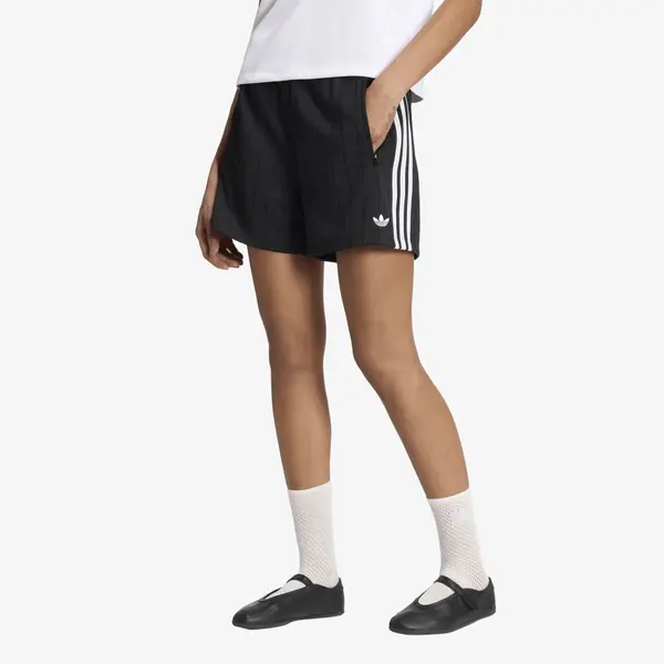 adidas Originals Kratke hlače adidas Pinstripe Firebird Shorts Black/ White/ Grey Two S