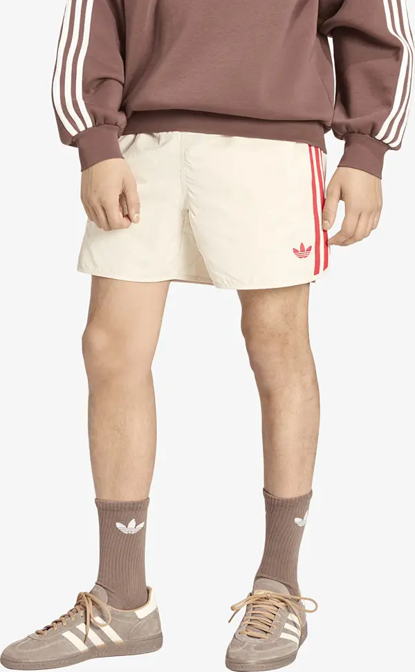 adidas Originals Kratke hlače adidas Sprinter Shorts Crystal Linen/ Better Scarlet L