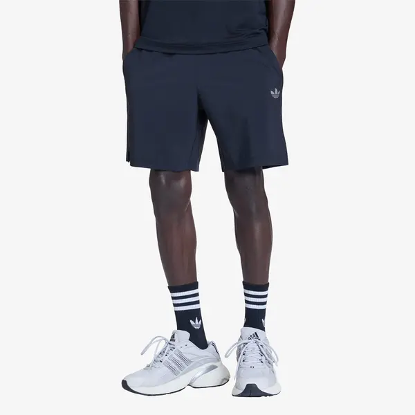 adidas Originals Kratke hlače adidas Tech Trefoil Essentials Polyester Shorts Black M
