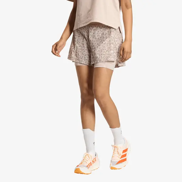 adidas Performance Kratke hlače adidas Terrex Xploric 2In1 Shorts Printed Wonder Alumina/ Wonder Taupe/ Trace Brown 12