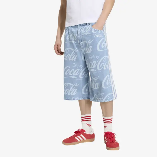 adidas Originals Kratke hlače adidas x Coca Cola Classic Sport Denim Short Indigo Denim 34