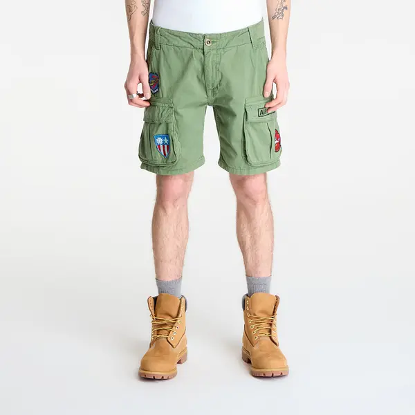 Alpha Industries Kratke hlače Alpha Industries Flying Tigers Shorts Vintage Green S/M
