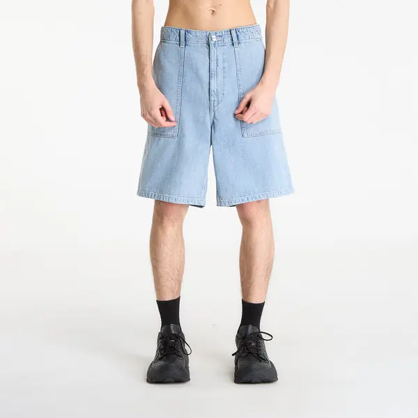 Calvin Klein Kratke hlače Calvin Klein Jeans Linen Denim Utlity Shorts Blue M
