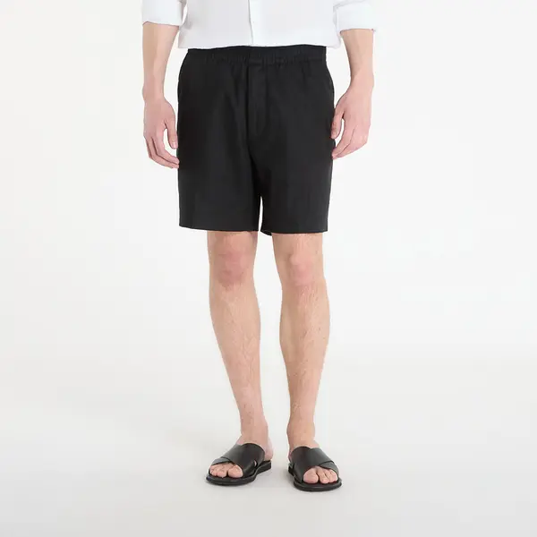 Calvin Klein Kratke hlače Calvin Klein Straight Linen 7" Pull On Short Black M