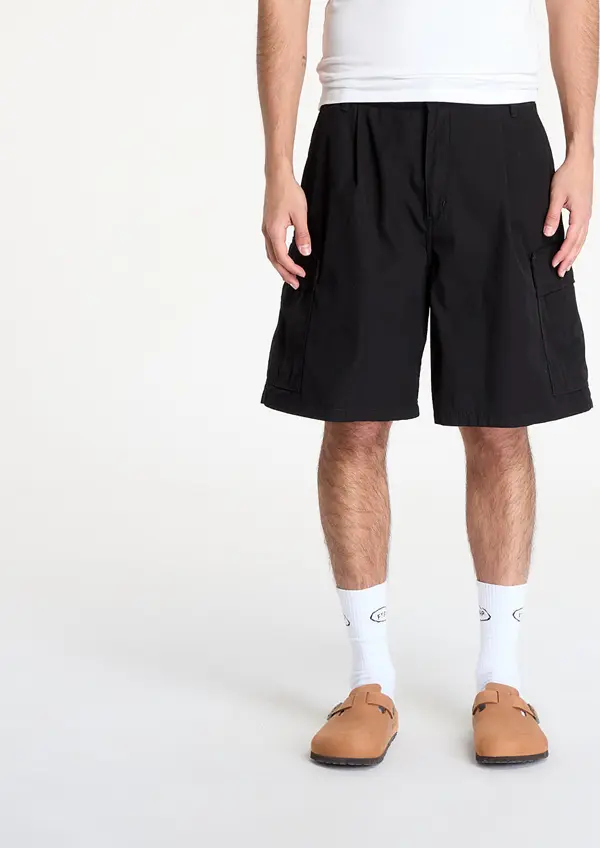 Carhartt WIP Kratke hlače Carhartt WIP Cole Cargo Short Black Rinsed 26