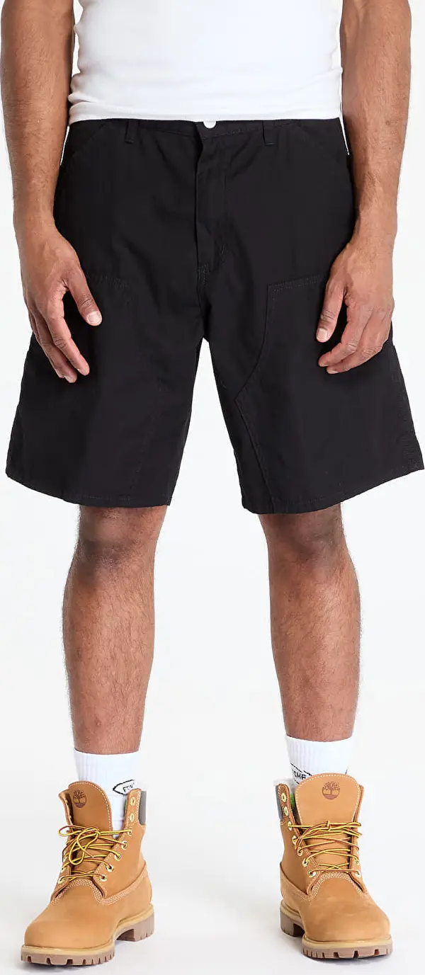 Carhartt WIP Kratke hlače Carhartt WIP Double Knee Short Black Rinsed 29