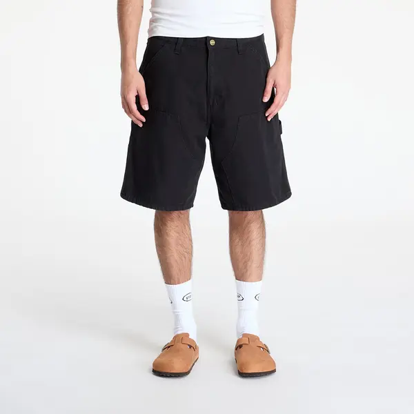 Carhartt WIP Kratke hlače Carhartt WIP Double Knee Short Black Stone Washed 28