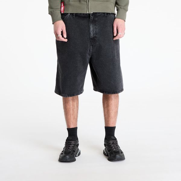 Carhartt WIP Kratke hlače Carhartt WIP Rivet Short Black Stone Washed M