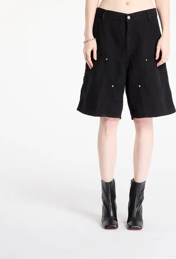 Carhartt WIP Kratke hlače Carhartt WIP W' Branford Double Knee Short Black Garment Dyed XS
