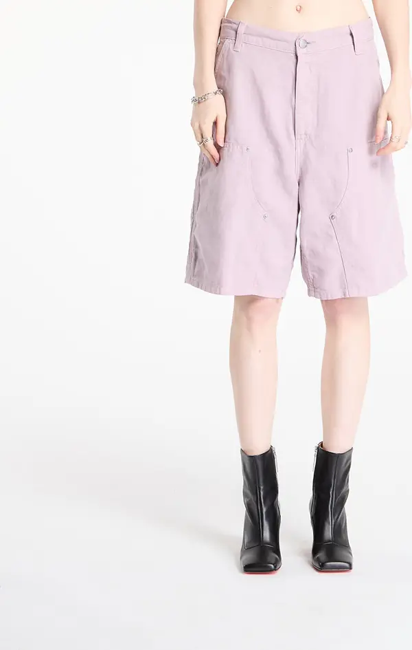 Carhartt WIP Kratke hlače Carhartt WIP W' Branford Double Knee Short Pink Fog Garment Dyed XS