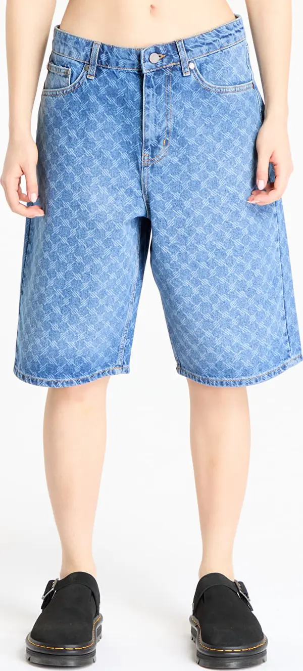 Daily Paper Kratke hlače Daily Paper Monogram Denim Shorts Blue XS