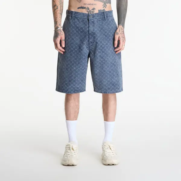 Daily Paper Kratke hlače Daily Paper Washed Monogram Woven Shorts Blue Wing Teal L