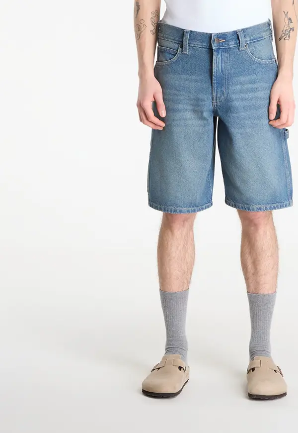 Dickies Kratke hlače Dickies 993 11-Inch Carpenter Shorts Khaki Tinted Blue W30