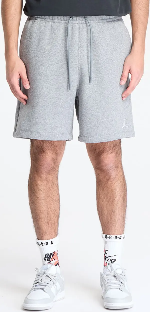 Jordan Kratke hlače Jordan Brooklyn Fleece Men's Shorts Carbon Heather/ White XXL