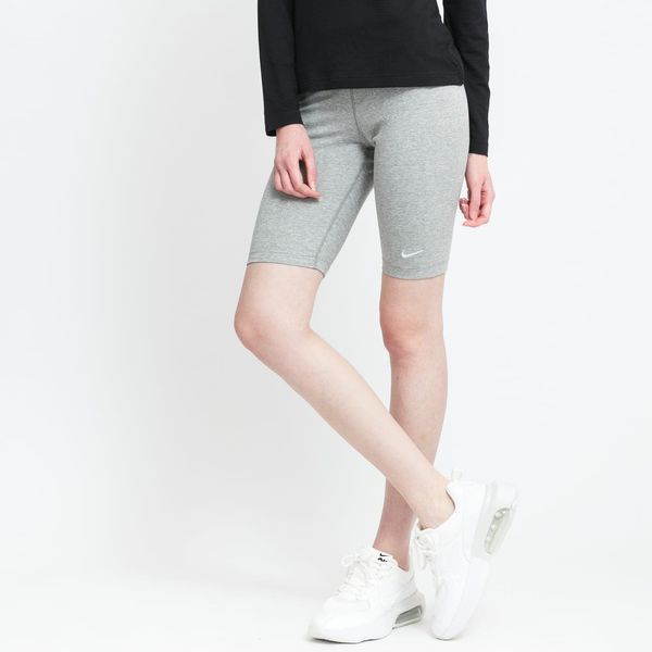 Nike Kratke hlače Nike NSW Essential Medium-Rise Biker Shorts Dk Grey Heather/ White S