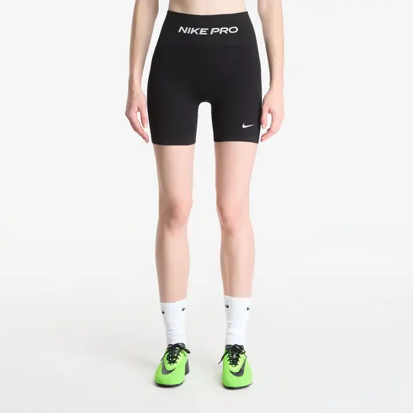 Nike Kratke hlače Nike Pro Seamless Women's High-Waisted 5" Biker Shorts Black/ White XS