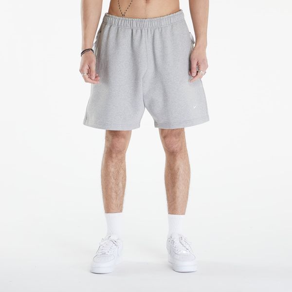 Nike Kratke hlače Nike Solo Swoosh Men's Fleece Shorts Dk Grey Heather/ White S