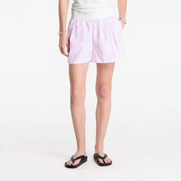 Nike Kratke hlače Nike Sportswear Chill Poplin Women's Loose Stripe Shorts Lt Magenta/ Pink Foam/ Summit White M