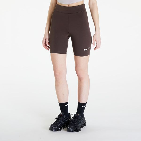 Nike Kratke hlače Nike Sportswear Classics Women's High-Waisted 8" Biker Shorts Baroque Brown/ Sail XL