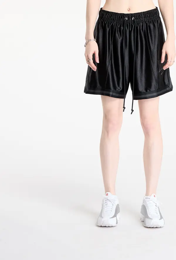 Nike Kratke hlače Nike Sportswear Women's Loose Mid-Rise Graphic Shorts Black/ Anthracite/ Anthracite M