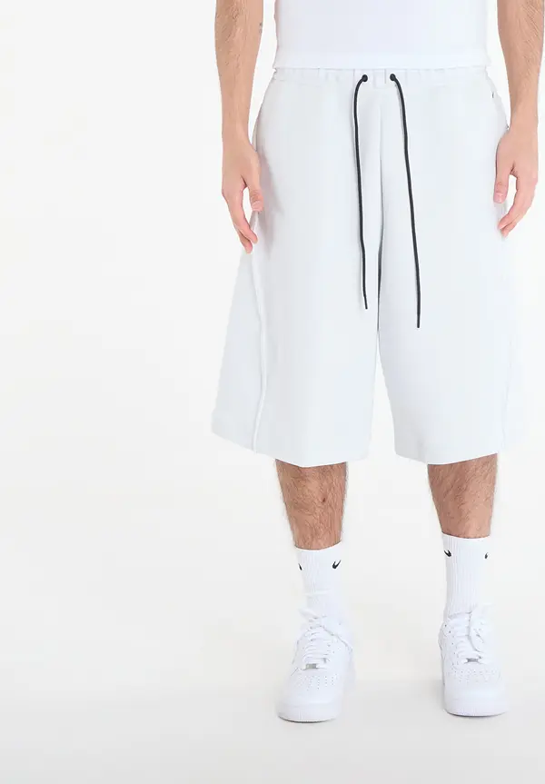 Nike Kratke hlače Nike Tech Men's Fleece Oversized Fit Shorts Off White/ Black M