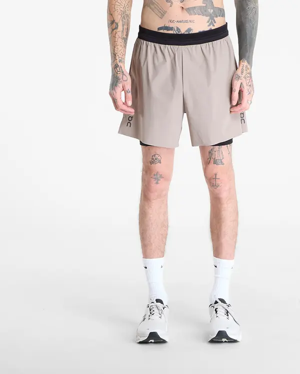 On Kratke hlače On 5" Performance 2/1 Shorts Cinder/ Black XL