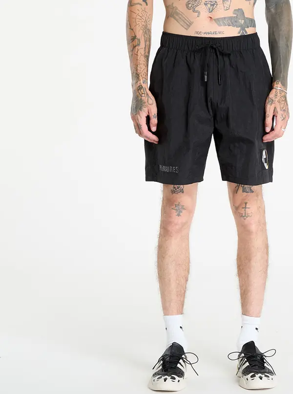 PLEASURES Kratke hlače PLEASURES Daft Club Crush Hiking Shorts Black XXL
