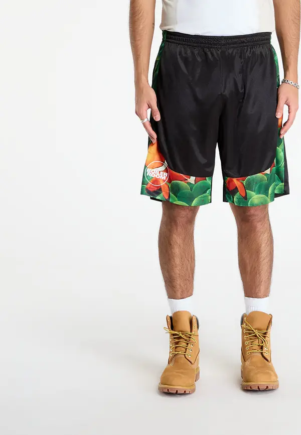 PLEASURES Kratke hlače PLEASURES x Boiler Room Aqua shorts Black M