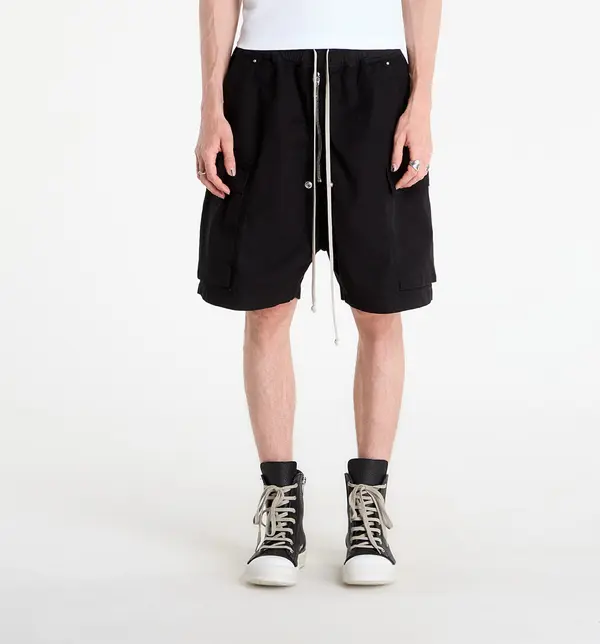 Rick Owens DRKSHDW Kratke hlače Rick Owens DRKSHDW Cargobela Shorts Black L