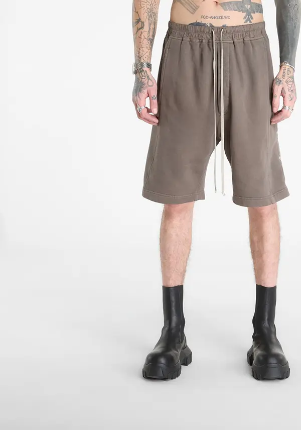Rick Owens DRKSHDW Kratke hlače Rick Owens DRKSHDW Wide Pusher Shorts Dust XL