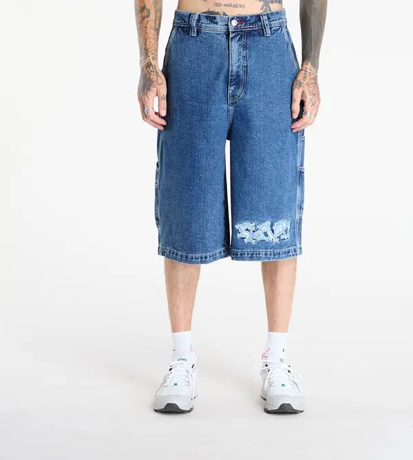 RIPNDIP Kratke hlače RIPNDIP Ace Ultra Wide Leg Shorts Medium Wash M