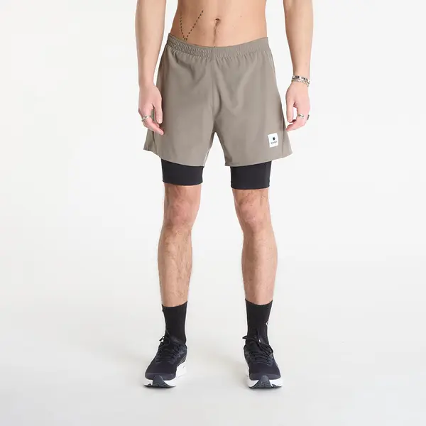 SAYSKY Kratke hlače SAYSKY Pace 2 in 1 Shorts 5'' Taupe M