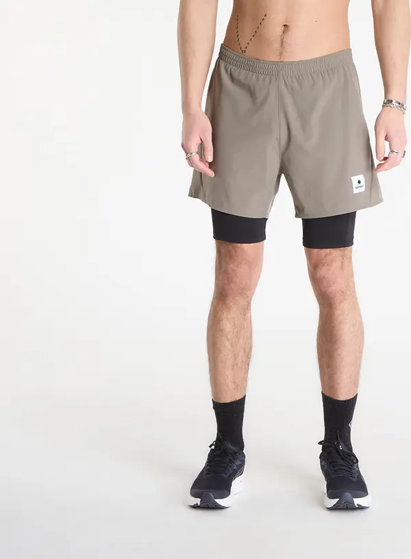 SAYSKY Kratke hlače SAYSKY Pace 2 in 1 Shorts 5'' Taupe M