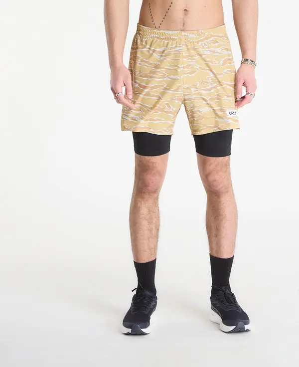 SAYSKY Kratke hlače SAYSKY Tiger Pace 2 in 1 Shorts 5'' Yellow Camo S