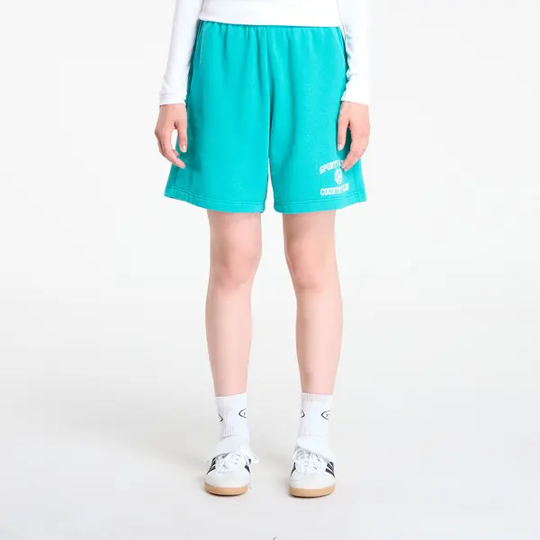 Sporty & Rich Kratke hlače Sporty & Rich Varsity Crest Soft Gym Short UNISEX Spring Green L