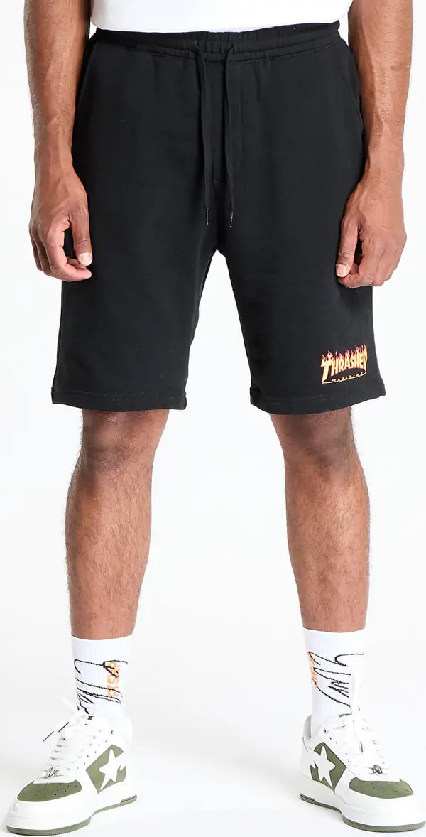 Thrasher Kratke hlače Thrasher Flame P.E. Shorts Black M