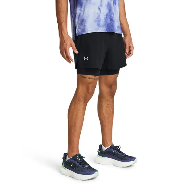 Under Armour Kratke hlače Under Armour LAUNCH 5'' 2-IN1 SHORTS Black XXL