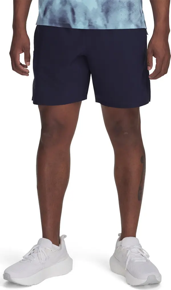 Under Armour Kratke hlače Under Armour LAUNCH PRO 2n1 7'' SHORTS Midnight Navy/ Stream/ Reflective S