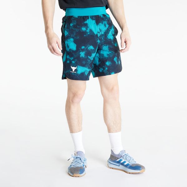 Under Armour Kratke hlače Under Armour Project Rock Printed Woven Short Coastal Teal/ Fade/ White L