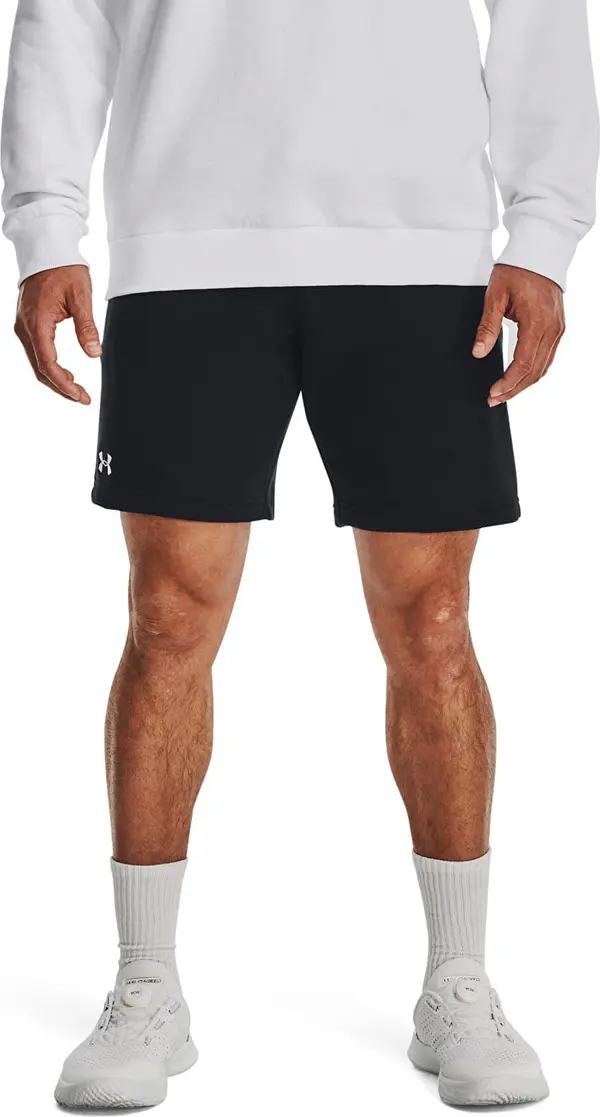 Under Armour Kratke hlače Under Armour Rival Fleece Shorts Black/ White XXXL