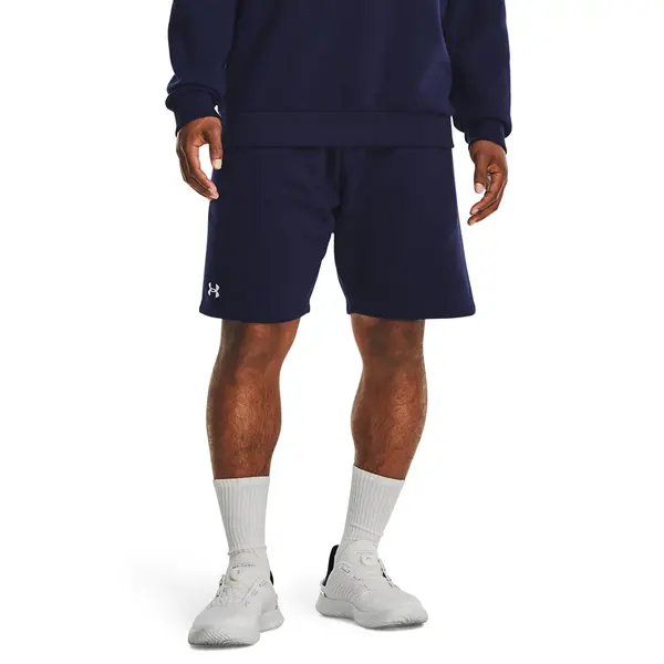 Under Armour Kratke hlače Under Armour Rival Fleece Shorts Midnight Navy/ White M