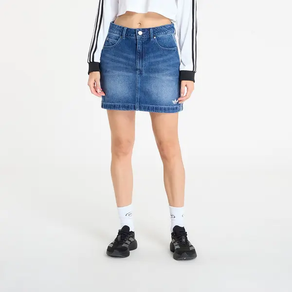 adidas Originals Krilo adidas 3-Stripes Denim Mini Skirt Indigo Denim 34